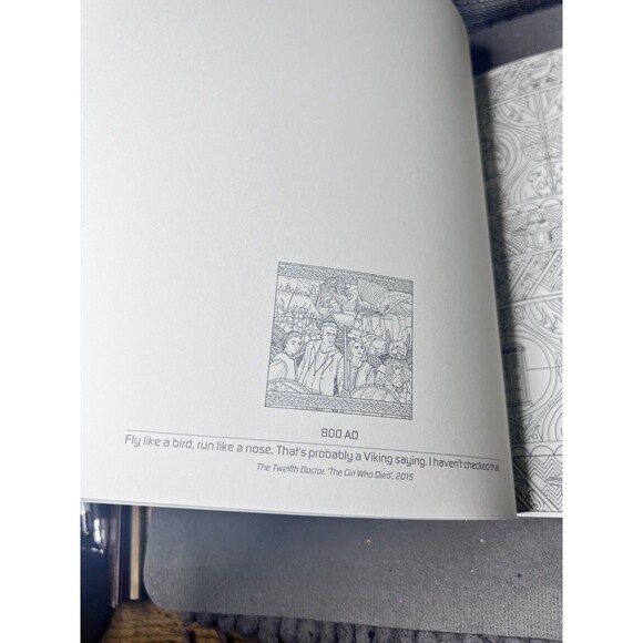 DOCTOR WHO BBC Coloring Book 45 Pictures To Color Plus Timeless Quotes To Read - Picture 3 of 10